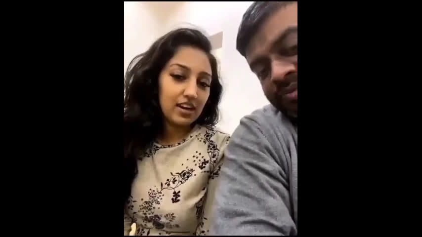 Desi South couple boobs sucking