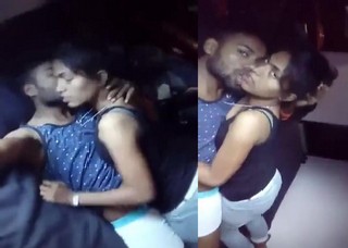 Mallu girl kissing her boyfriend