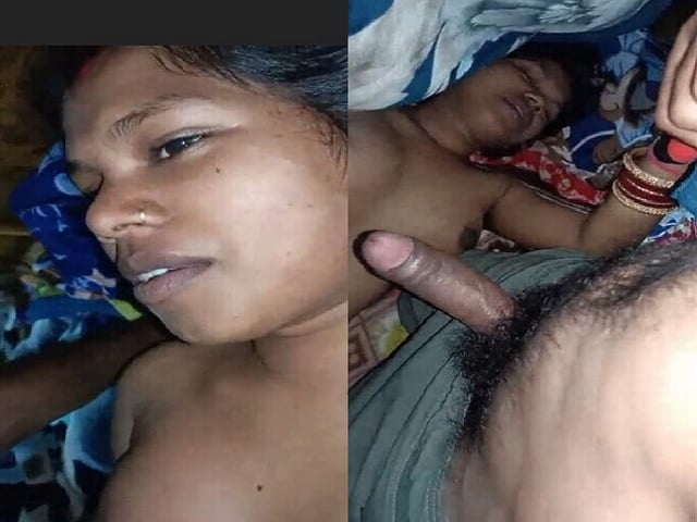 Remote village bhabhi sex before sleep with hubby
