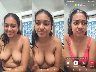 Cute Tamil Girl Show Boobs on VC