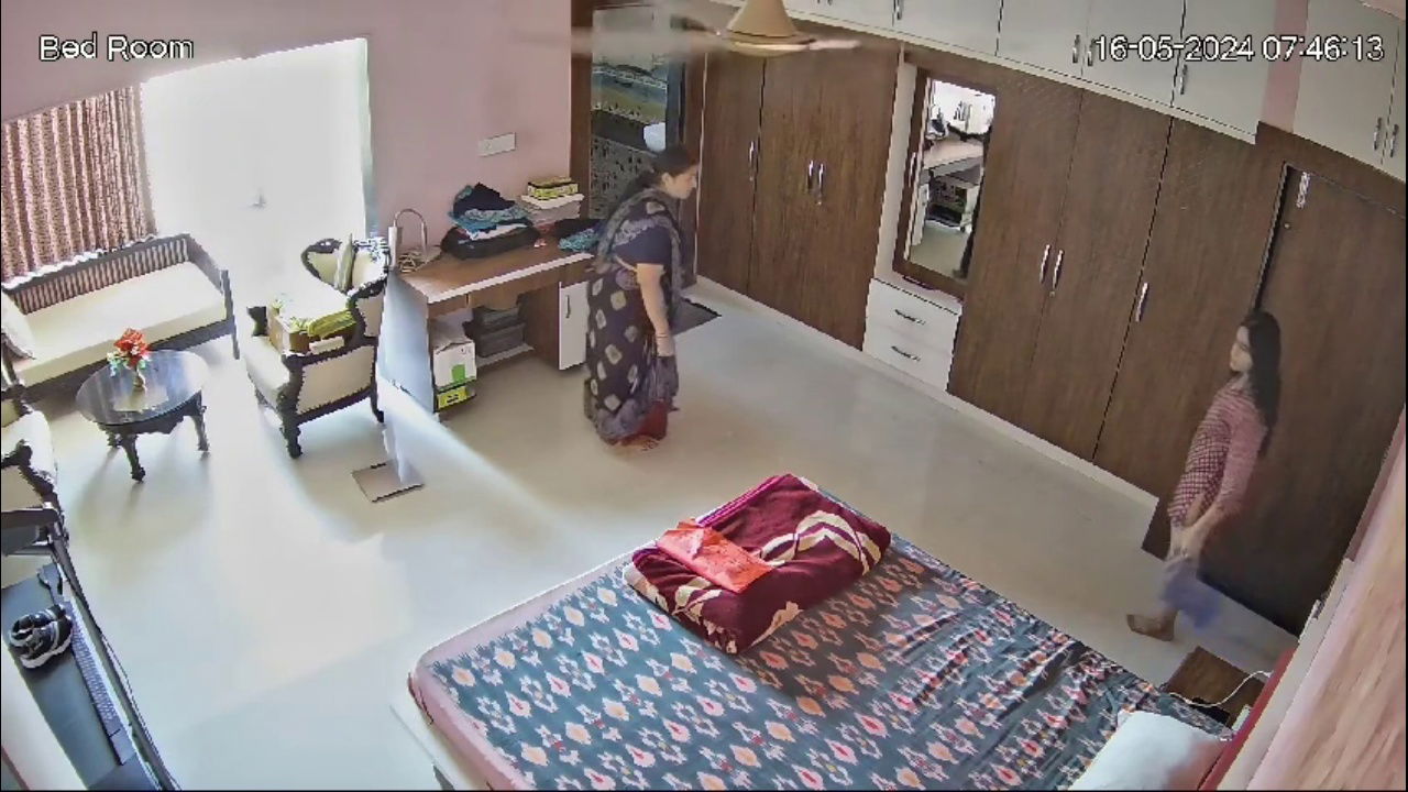 mom and daughter cc camera