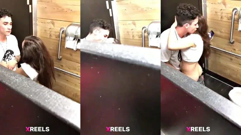 Party Girl Fucked By Rizz Guy In The Toilet Stall