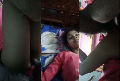 A xxx desi MMS of an amateur girl enjoying her first dick