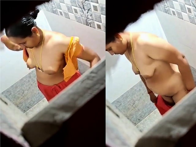 Devar keeping cam to see bhabhi taking morning bath