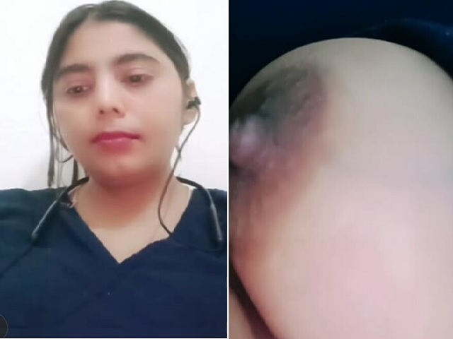 Plump boobs showing Bangladeshi girlfriend on video call