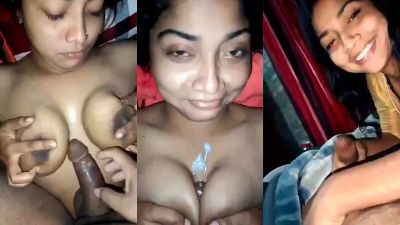 Desi sex mms of a big-boob girl giving a boobjob and blowjob
