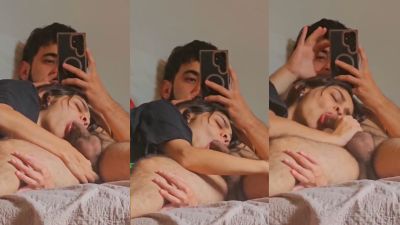 Sexy girl gives a deep Indian blowjob to her lover